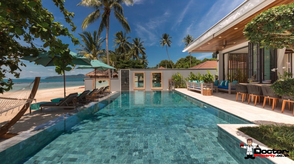 Amazing Beachfront Villa - 6 Bedrooms - Laem Por - Koh Samui - for sale